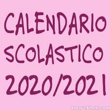 Calendario scolastico 2020 -2021